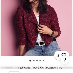 Women's Red Lace Jacket